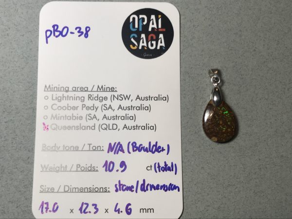 Pendentif en opale boulder – Image 4