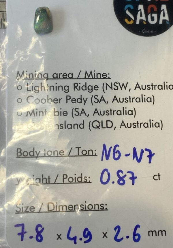 Opale boulder australienne de 0.87 ct (cBO-76) – Image 3