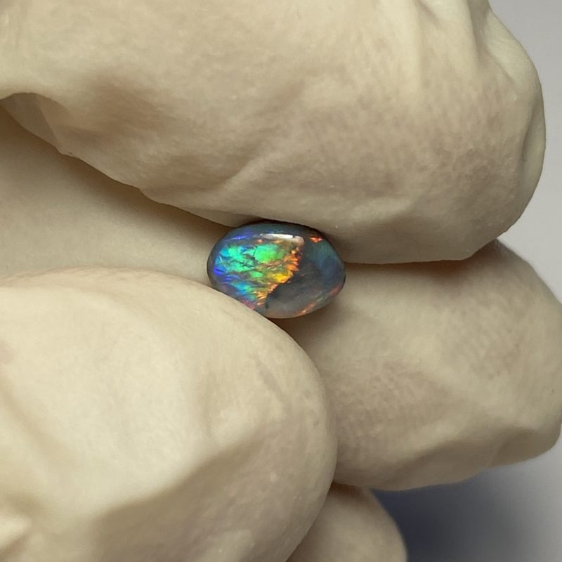 Opale foncée australienne de Lightning Ridge de 0.41 ct (cLR-71)