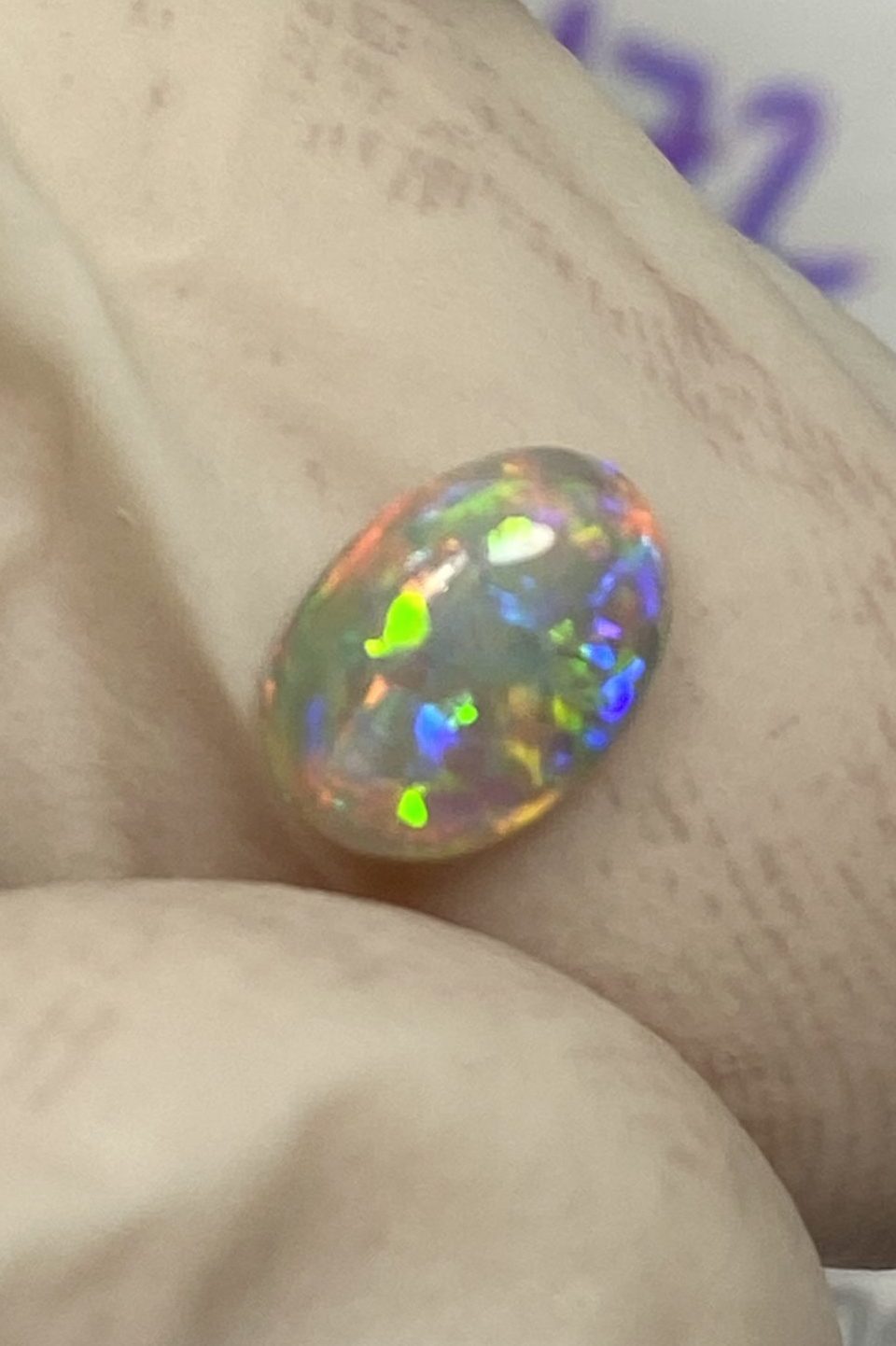Opale foncée australienne de Lightning Ridge de 0.55 ct (cLR-172)