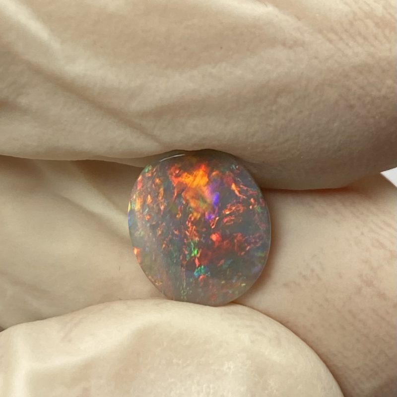 Opale foncée australienne de Lightning Ridge de 0.83 ct (cLR-159)