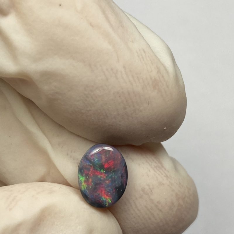 Opale foncée australienne de Lightning Ridge de 1.11 ct (cLR-161)