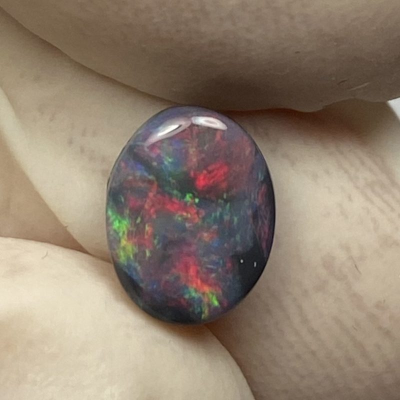 Opale foncée australienne de Lightning Ridge de 1.11 ct (cLR-161)