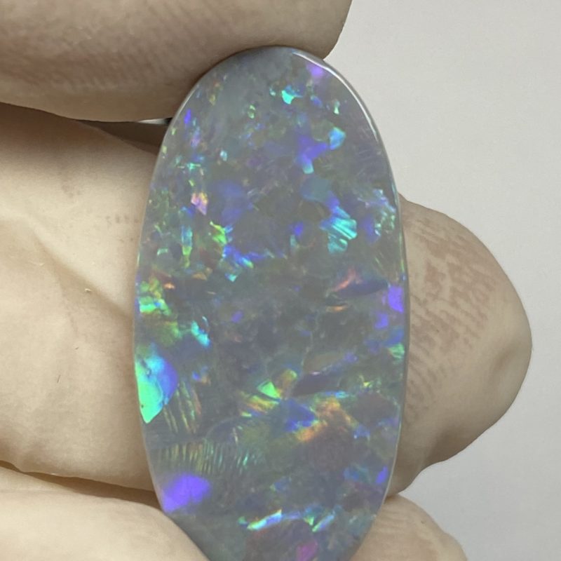 Opale foncée australienne de Lightning Ridge de 6.81 ct (cLR-72)