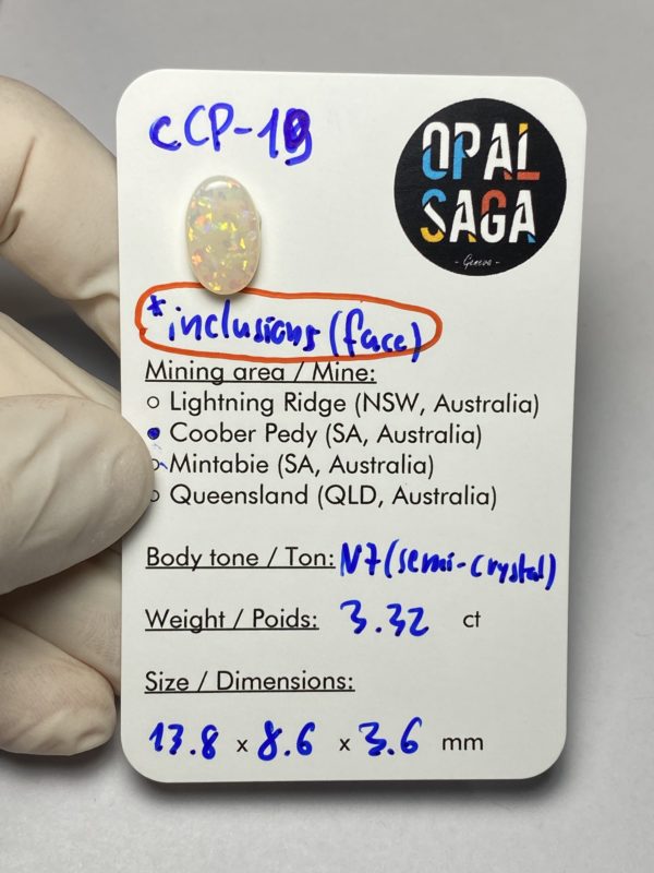 Opale australienne de Coober Pedy de 3.32 ct (cCP-19) – Image 2