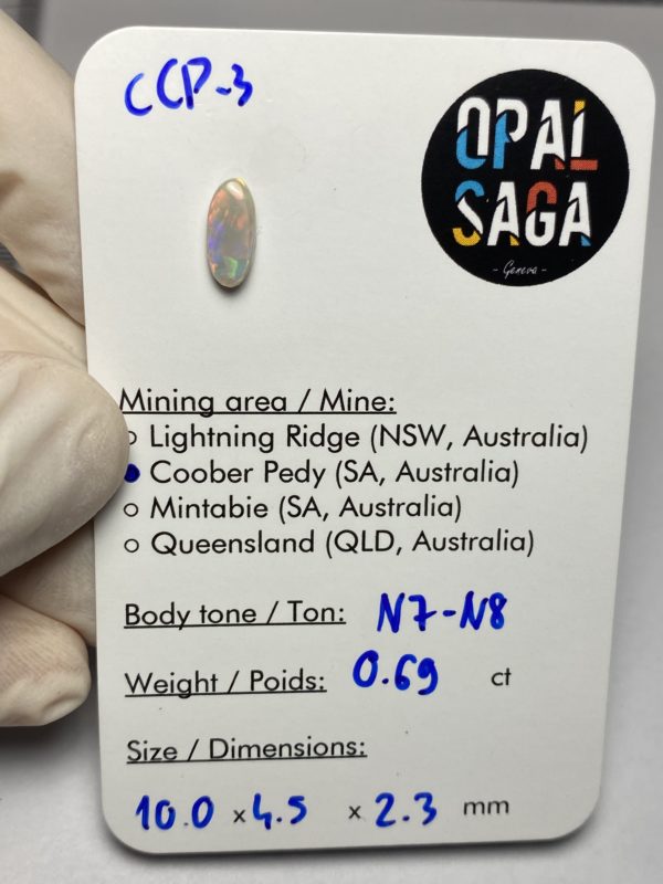 Opale australienne de Coober Pedy de 0.69 ct (cCP-3) – Image 3