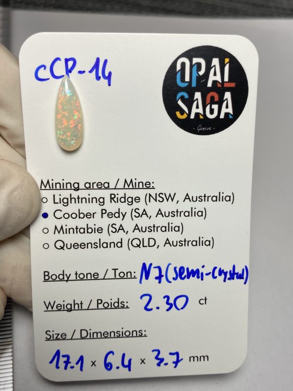 Opale australienne de Coober Pedy de 2.30 ct (cCP-14) – Image 2