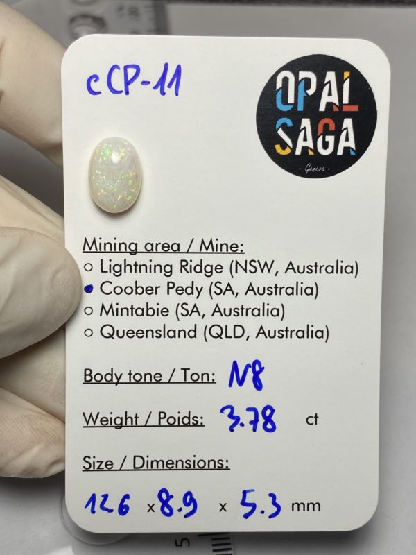 Opale australienne de Coober Pedy de 3.78 ct (cCP-11) – Image 2