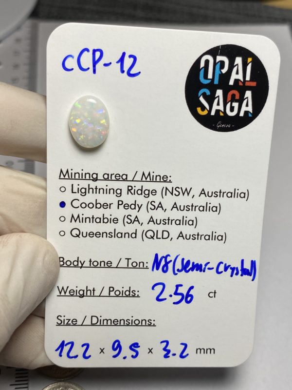 Opale australienne de Coober Pedy de 2.56 ct (cCP-12) – Image 3