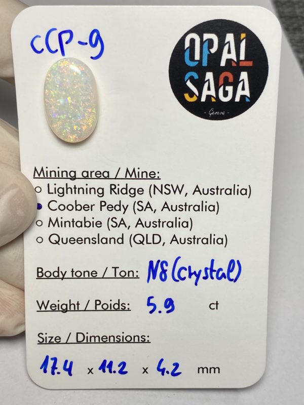 Opale australienne de Coober Pedy de 5.9 ct (cCP-9) – Image 3
