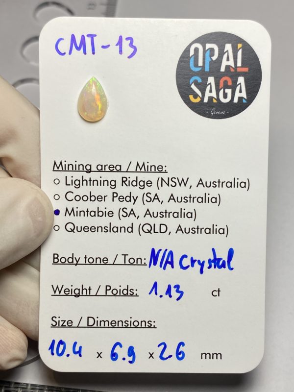 Opale australienne de Mintabie de 1.13 ct (cMT-13) – Image 4