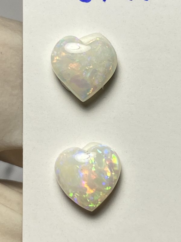 Paire d'opales australiennes de Mintabie de 1.35 ct au total (cMT-18) – Image 3