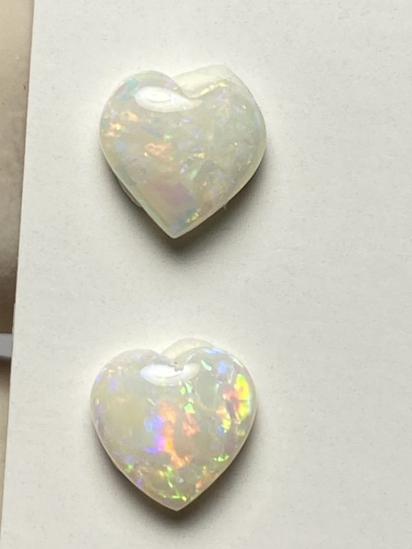 Paire d'opales australiennes de Mintabie de 1.35 ct au total (cMT-18) – Image 11