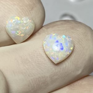 Paire d'opales australiennes de Mintabie de 1.35 ct au total (cMT-18)