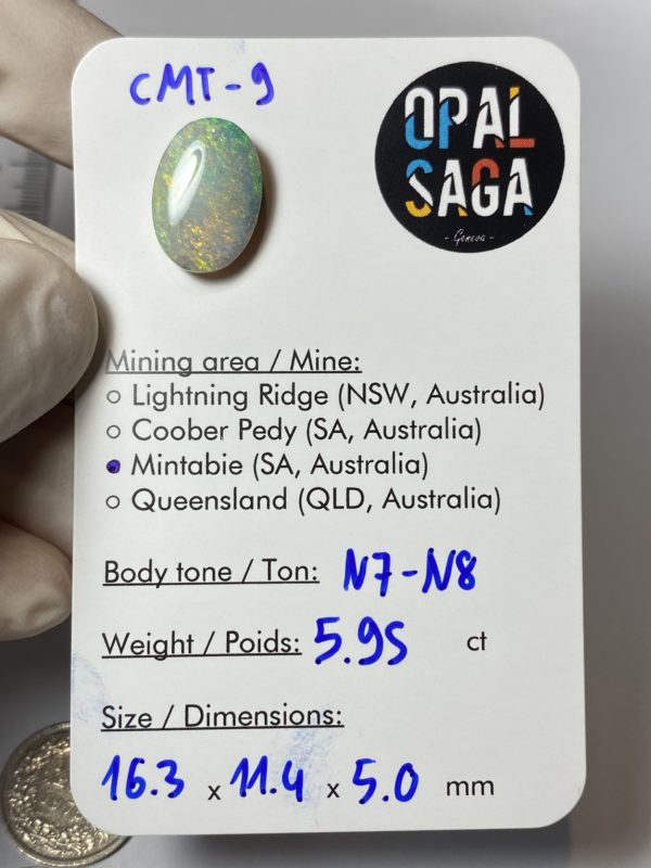 Opale australienne de Mintabie de 5.95 ct (cMT-9) – Image 2
