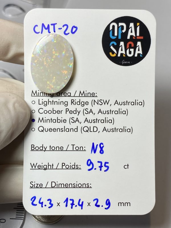 Opale australienne de Mintabie de 9.75 ct (cMT-20) – Image 2