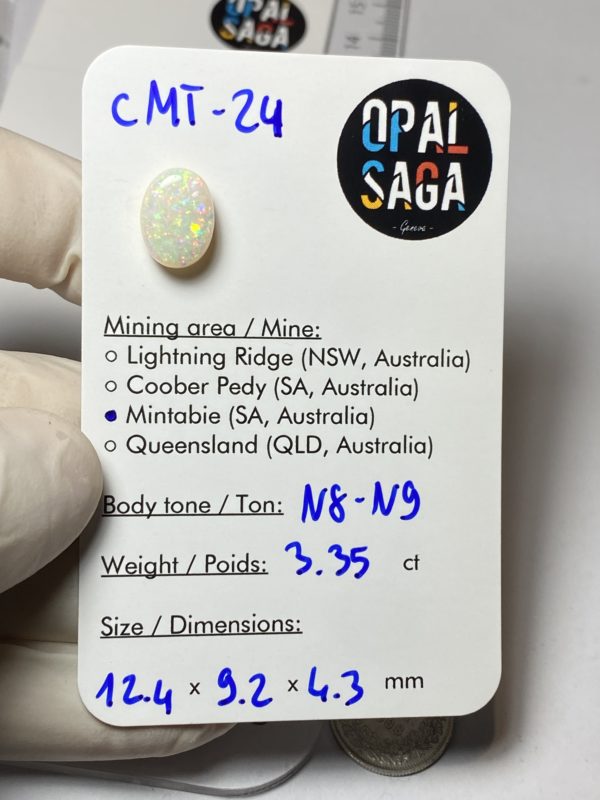 Opale australienne de Mintabie de 3.37 ct (cMT-24) – Image 2