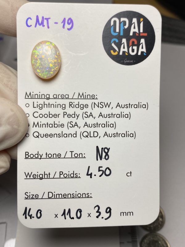 Opale australienne de Mintabie de 4.90 ct (cMT-19) – Image 2