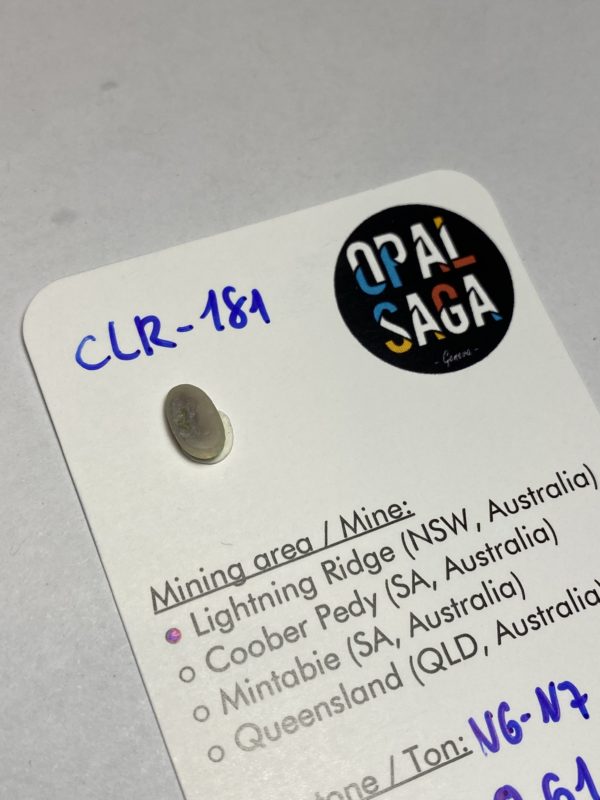 Opale foncée australienne de Lightning Ridge de 0.61 ct (cLR-181) – Image 5