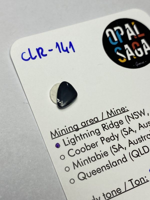 Opale noire australienne de Lightning Ridge de 0.75 ct (cLR-141) – Image 4