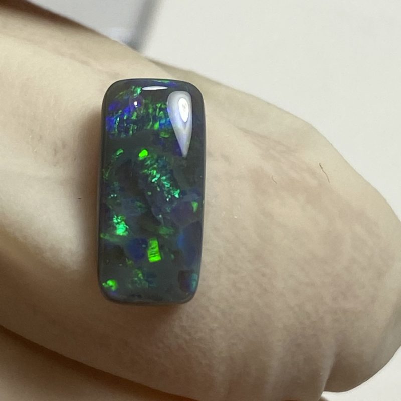 Opale foncée australienne de Lightning Ridge de 1.42 ct (cLR-144)