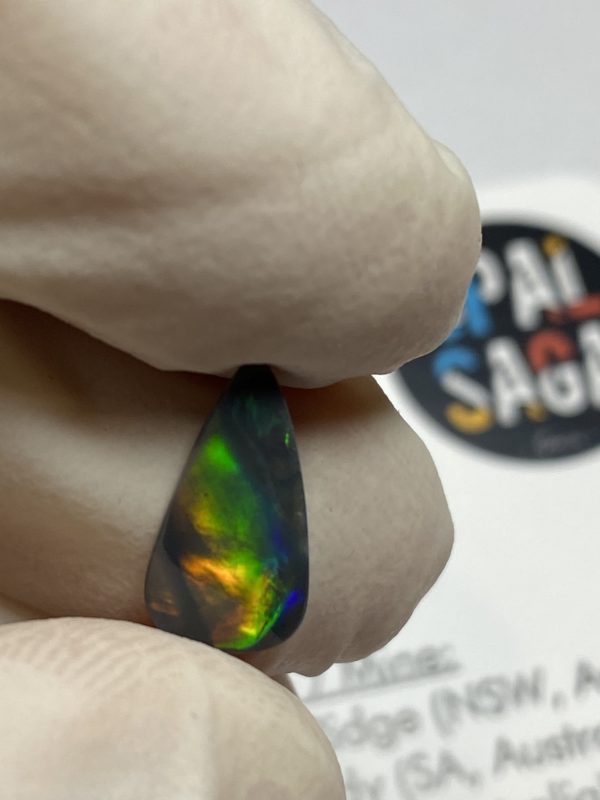 Opale noire australienne de Lightning Ridge de 0.80 ct (cLR-137) – Image 3