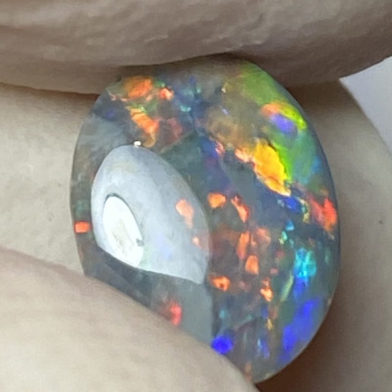 Opale foncée australienne de Lightning Ridge de 0.59 ct (cLR-149)