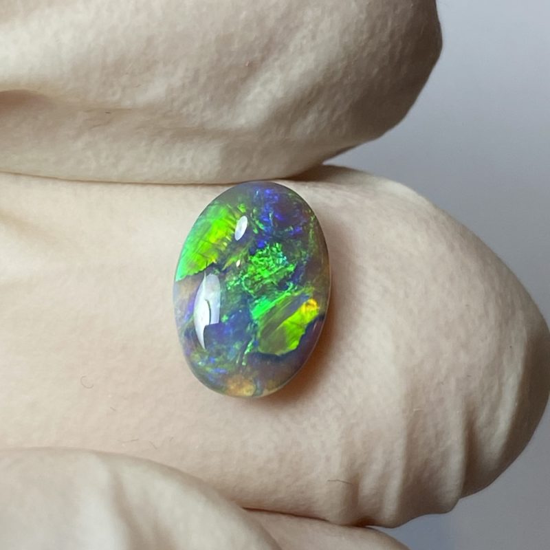 Opale foncée australienne de Lightning Ridge de 1.02 ct (cLR-167)