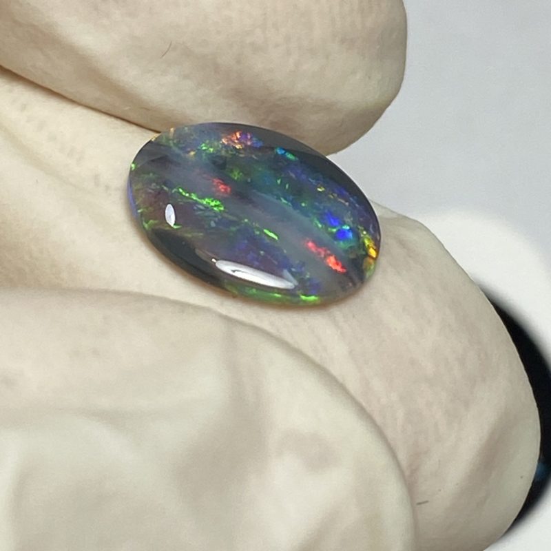 Opale foncée australienne de Lightning Ridge de 1.02 ct (cLR-162)