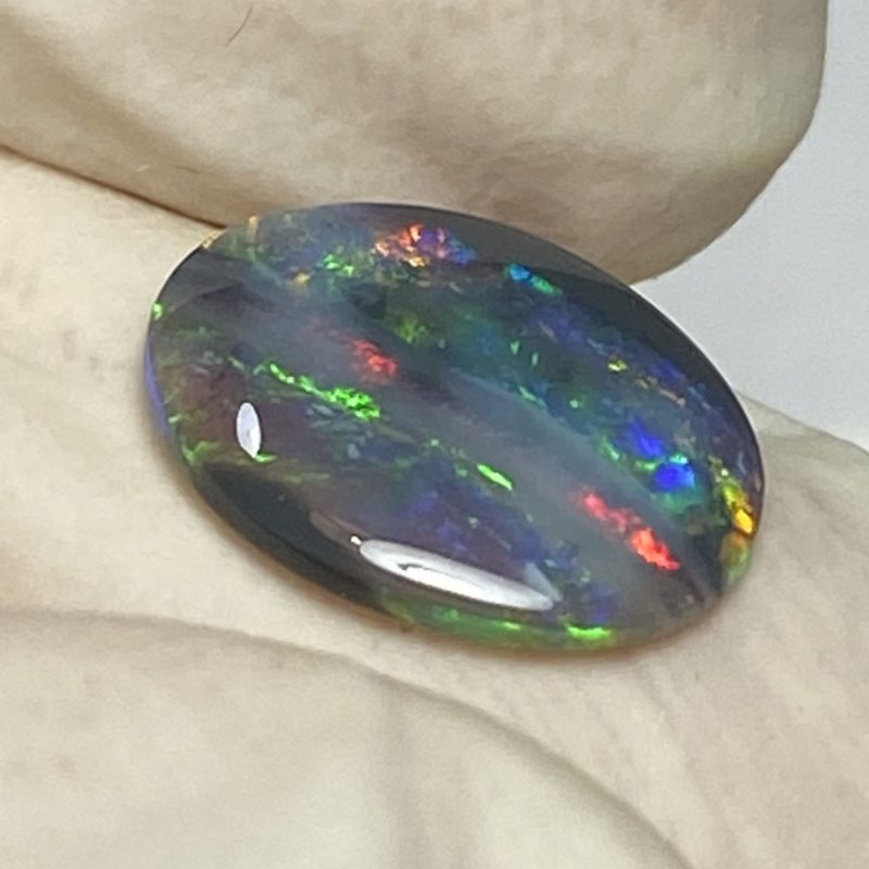 Opale foncée australienne de Lightning Ridge de 1.02 ct (cLR-162)