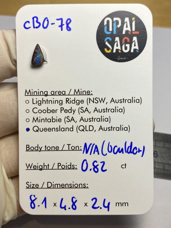 Opale boulder australienne de 0.82 ct (cBO-78) – Image 2