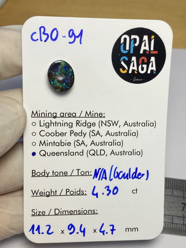 Opale boulder australienne de 4.30 ct (cBO-91) – Image 2