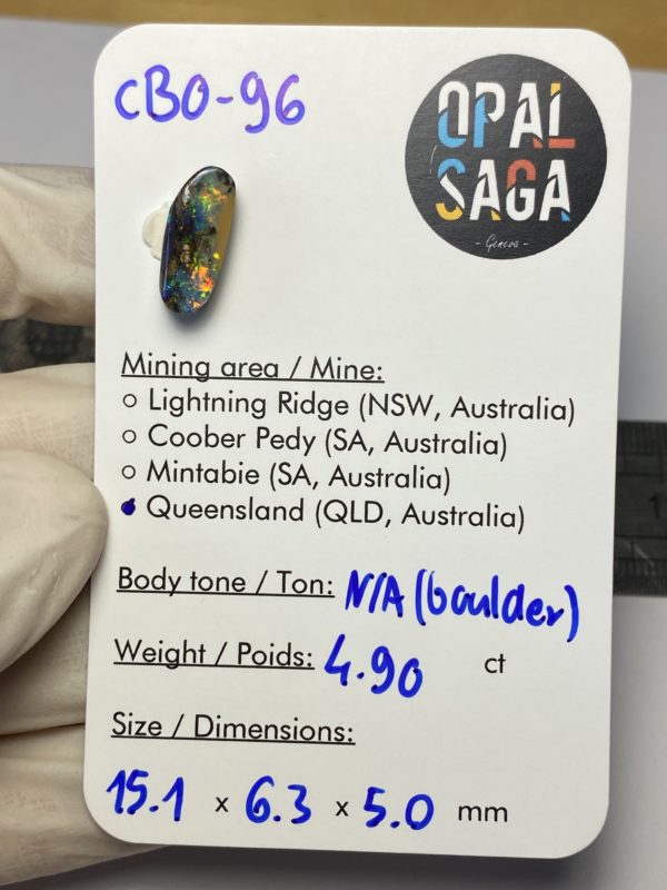 Opale boulder australienne de 4.90 ct (cBO-96) – Image 2