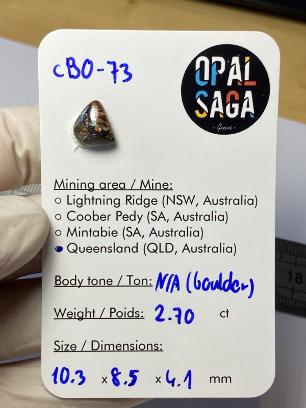 Opale boulder australienne de 2.7 ct (cBO-73) – Image 2