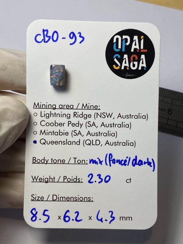 Opale boulder australienne de 2.30 ct (cBO-93) – Image 3