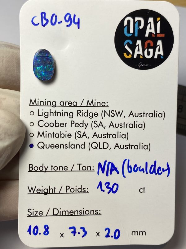Opale boulder australienne de 1.30 ct (cBO-94) – Image 13