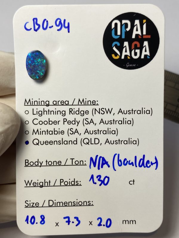 Opale boulder australienne de 1.30 ct (cBO-94) – Image 2