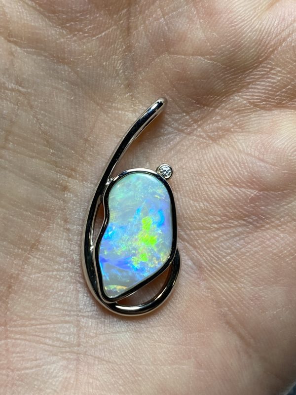 Pendentif en opale foncée (pCP-4) – Image 13