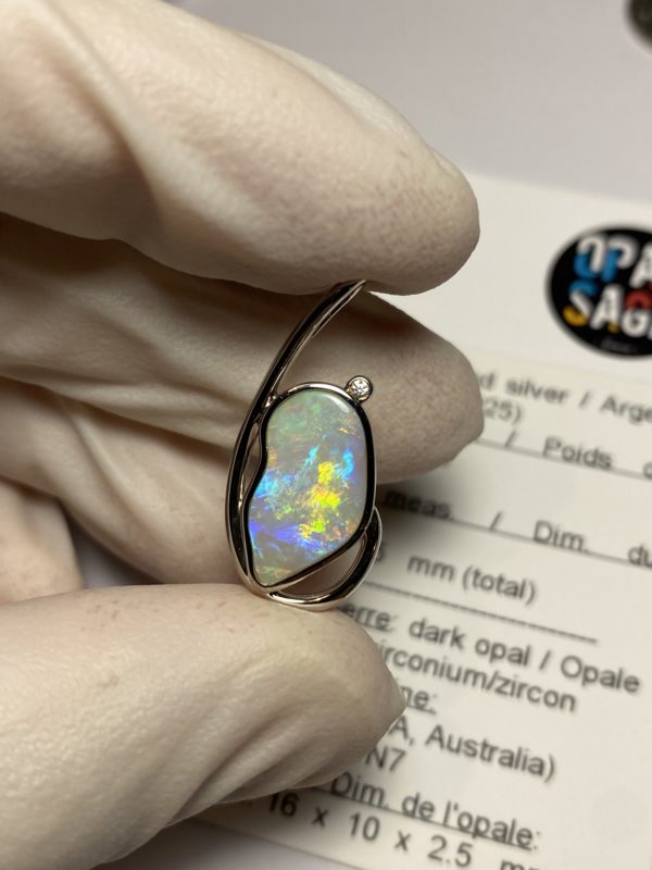 Pendentif en opale foncée (pCP-4) – Image 2