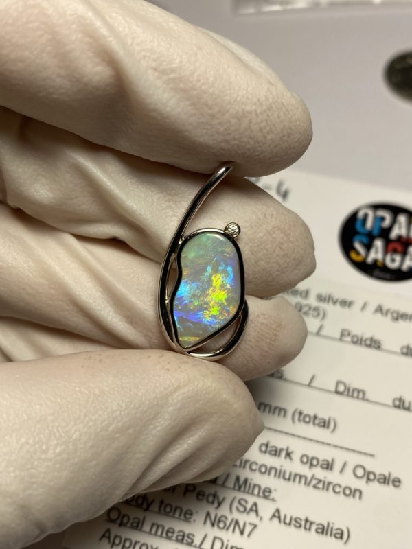 Pendentif en opale foncée (pCP-4) – Image 10