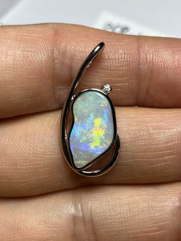 Pendentif en opale foncée (pCP-4) – Image 3