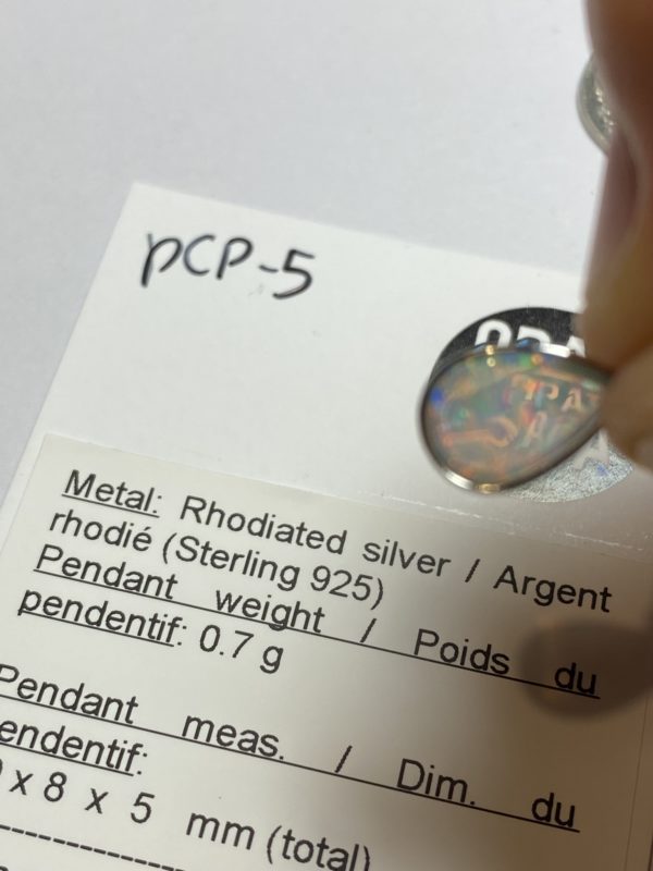 Pendentif en opale cristal (pCP-5) – Image 4