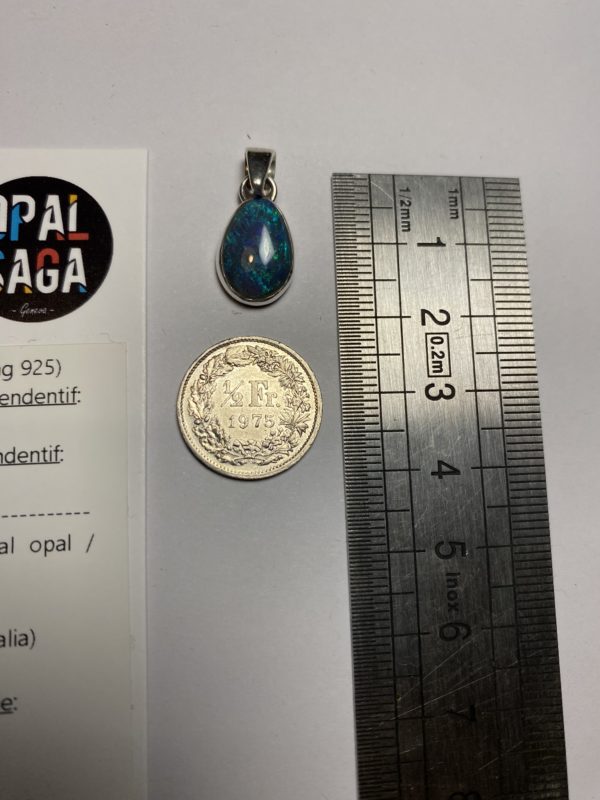 Pendentif en opale noire (pLR-5) – Image 2