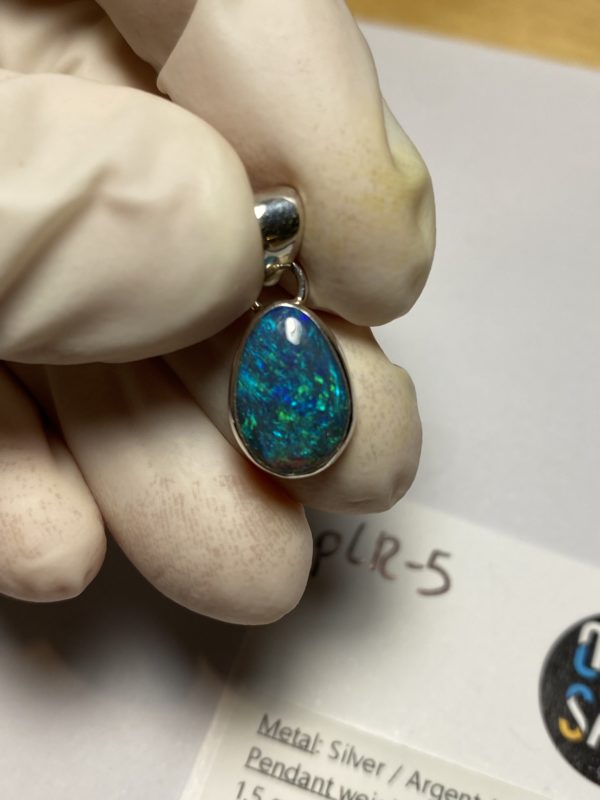 Pendentif en opale noire (pLR-5) – Image 14