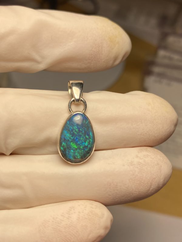 Pendentif en opale noire (pLR-5) – Image 11