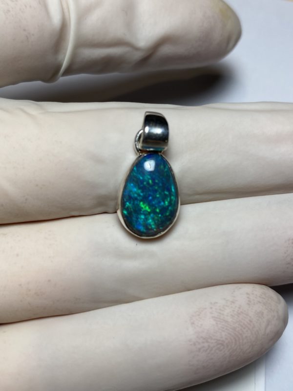 Pendentif en opale noire (pLR-5) – Image 9