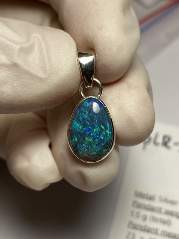 Pendentif en opale noire (pLR-5) – Image 7