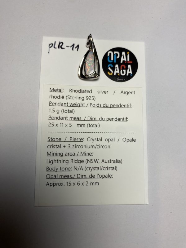Pendentif en opale cristal (pLR-11) – Image 4