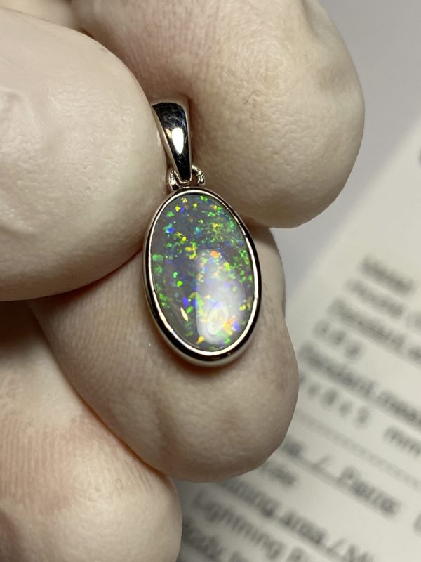 Pendentif en opale foncée (pLR-12) – Image 6