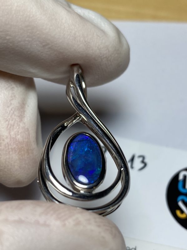 Pendentif en opale noire (pLR-13) – Image 8